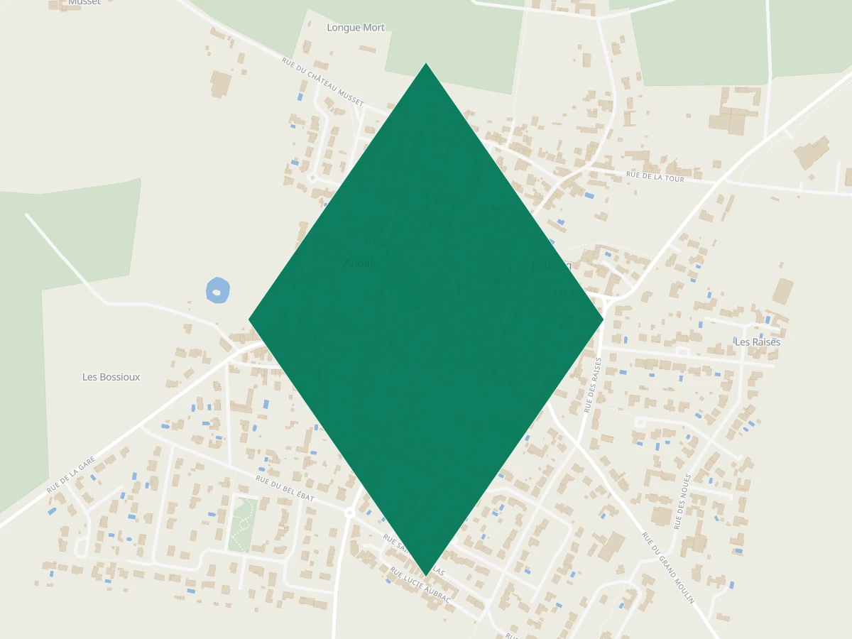 Carte des communes à 30 minutes de La Rochelle