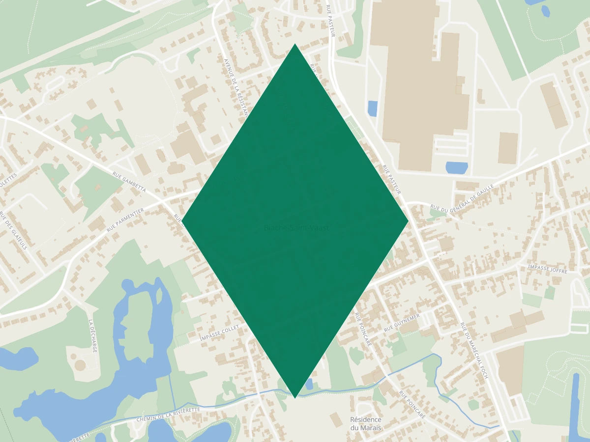 Carte des communes à 30 minutes de Lille