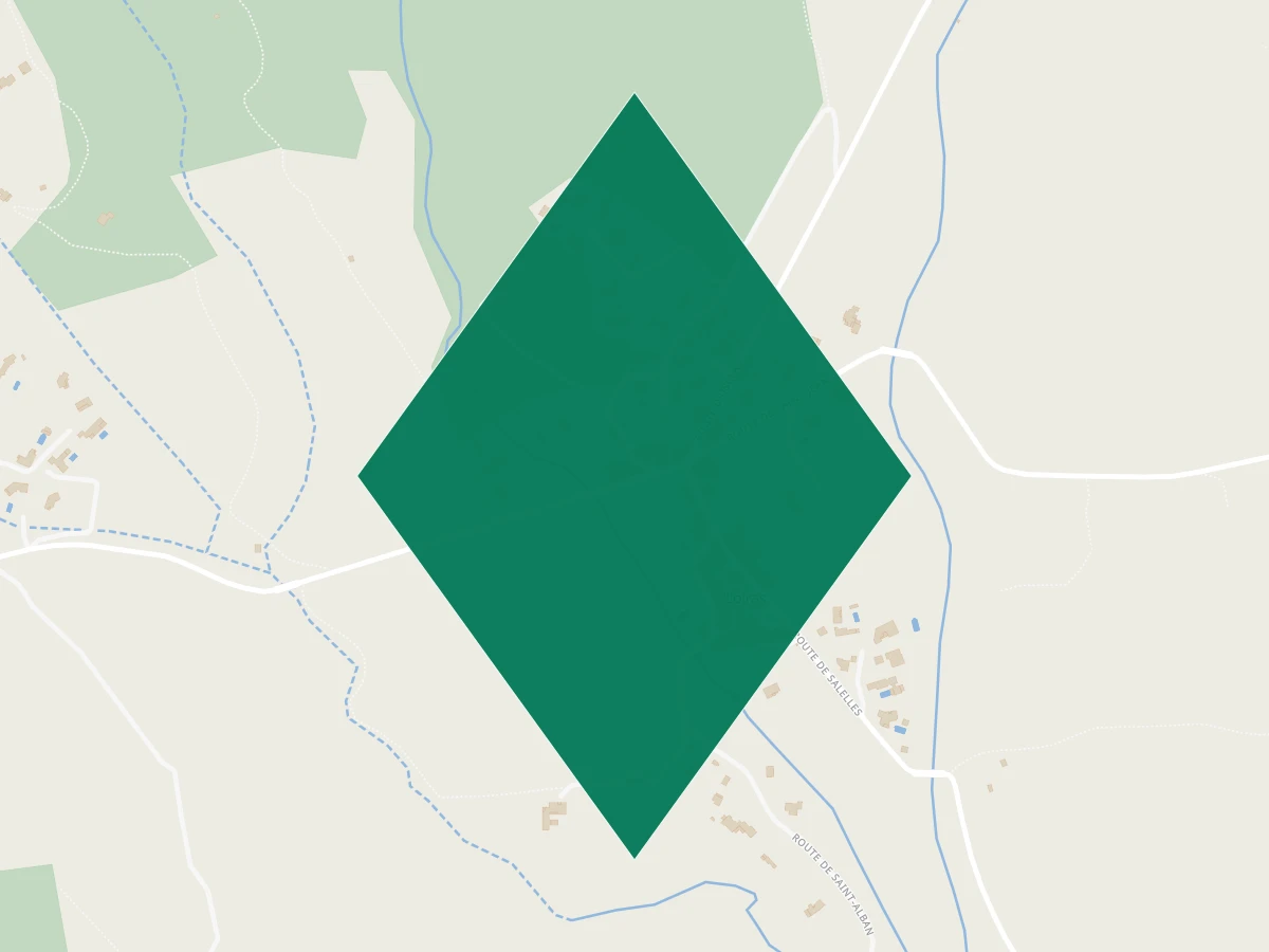 Carte des communes à 45 minutes de Montpellier